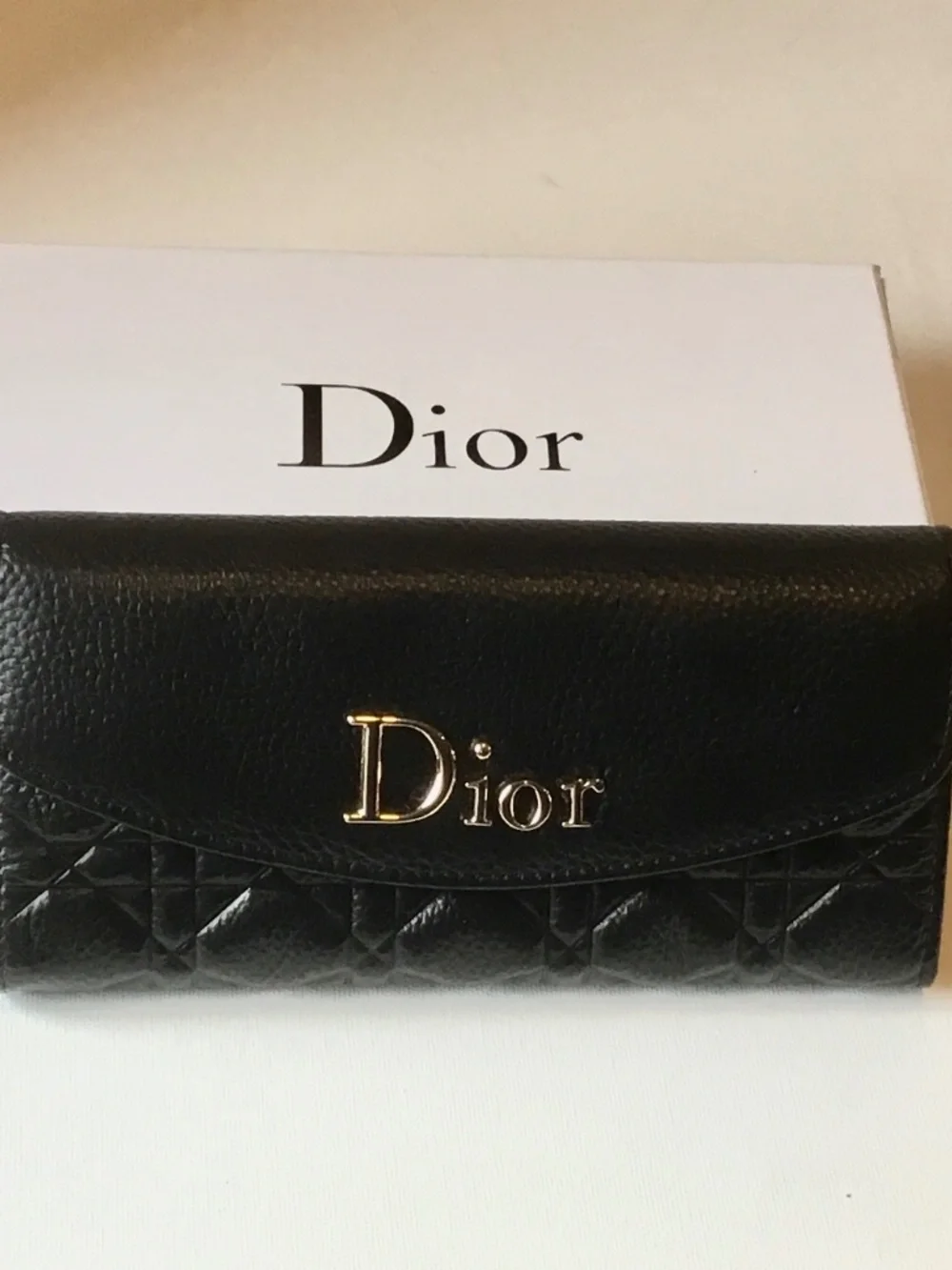 DIOR QUIT LONG BLACK WALLET
